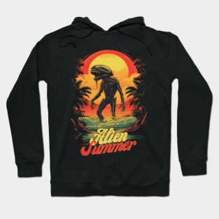 Alien Summer- Extraterrestrial Beach Vibes Hoodie